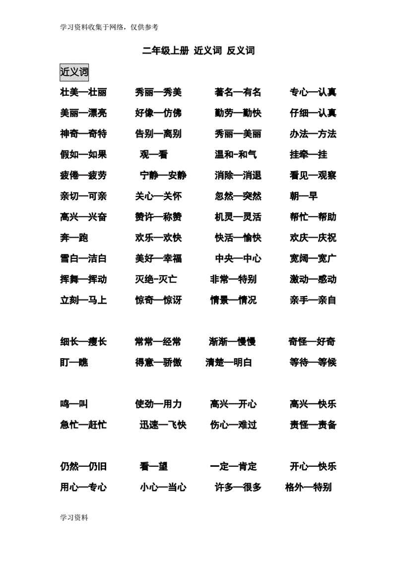 在线反义词查询：语言学的乐趣与便利